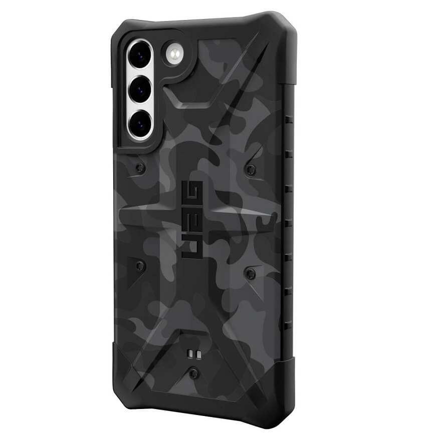 Противоударен Калъф за Samsung S22 Plus, UAG Pathfinder Camo Case, Черен