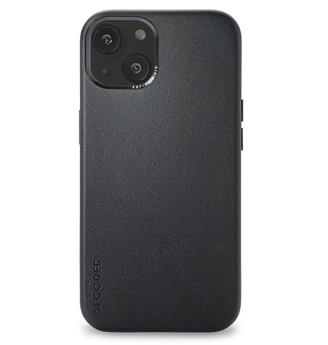 Magsafe Калъф от Естествена Кожа за iPhone 13 Mini, Decoded Leather Case, Черен (2)