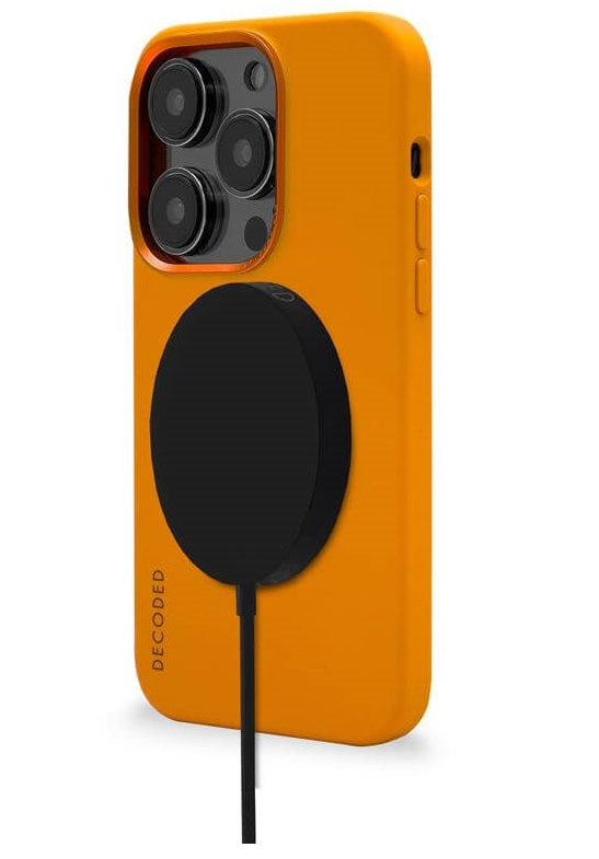 Magsafe Калъф за iPhone 14 Pro Max, Decoded Silicone Case, Жълт (4)