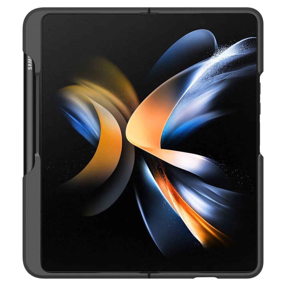 Калъф с S Pen Поставка за Samsung Z Fold 4, Spigen Slim Armor Pro Case, Черен (3)
