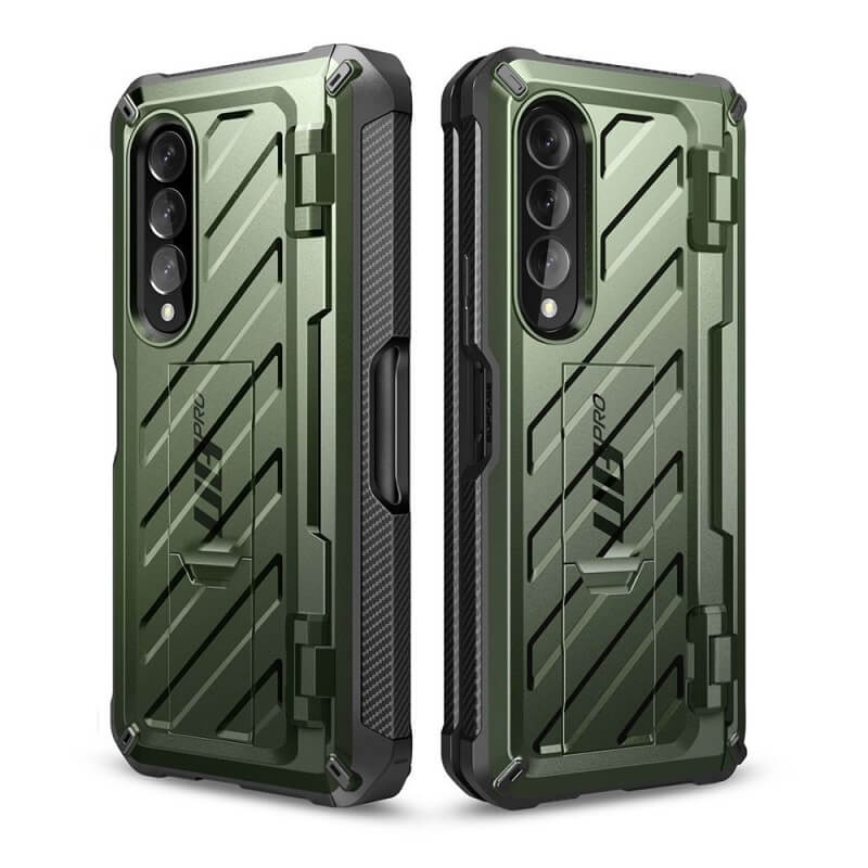 Противоударен Калъф за Samsung Z Fold 4, Supcase Unicorn Beetle Pro, Зелен (2)