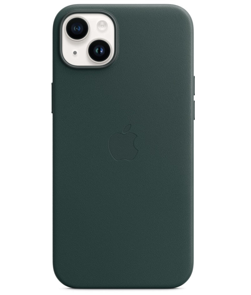 Оригинален Кожен Калъф за iPhone 14, Leather Magsafe Case MPPA3ZM/A, Зелен (5)