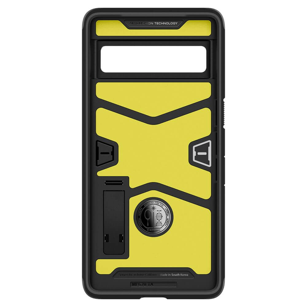 Калъф с Поставка за Google Pixel 7 Pro, Spigen Tough Armor Case, Черен (7)