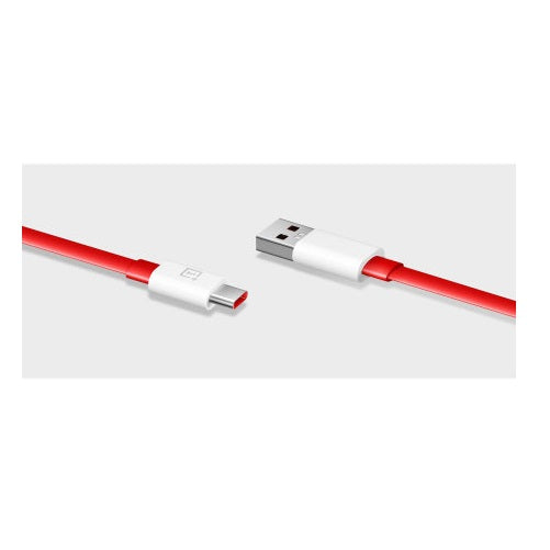 Оригинален USB-C Flat Кабел, Oneplus Warp Dash 1m, Червен (6)