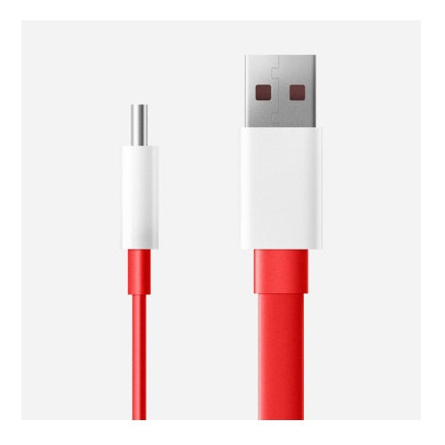 Оригинален USB-C Flat Кабел, Oneplus Warp Dash 1m, Червен (3)