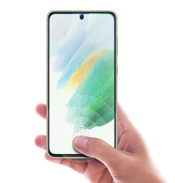 Оригинален Протектор за Samsung S21 FE, Folio Glass EF-UG990CTE, Прозрачен (3)