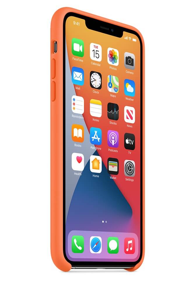 Оригинален Силиконов Калъф за iPhone 11 Pro Max, Silicone Case MY112ZM/A, Оранжев (5)