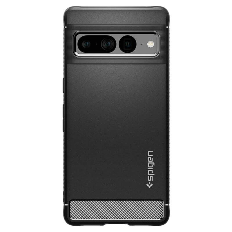 Противоударен Калъф за Google Pixel 7 Pro, Spigen Rugged Armor Case, Черен (2)
