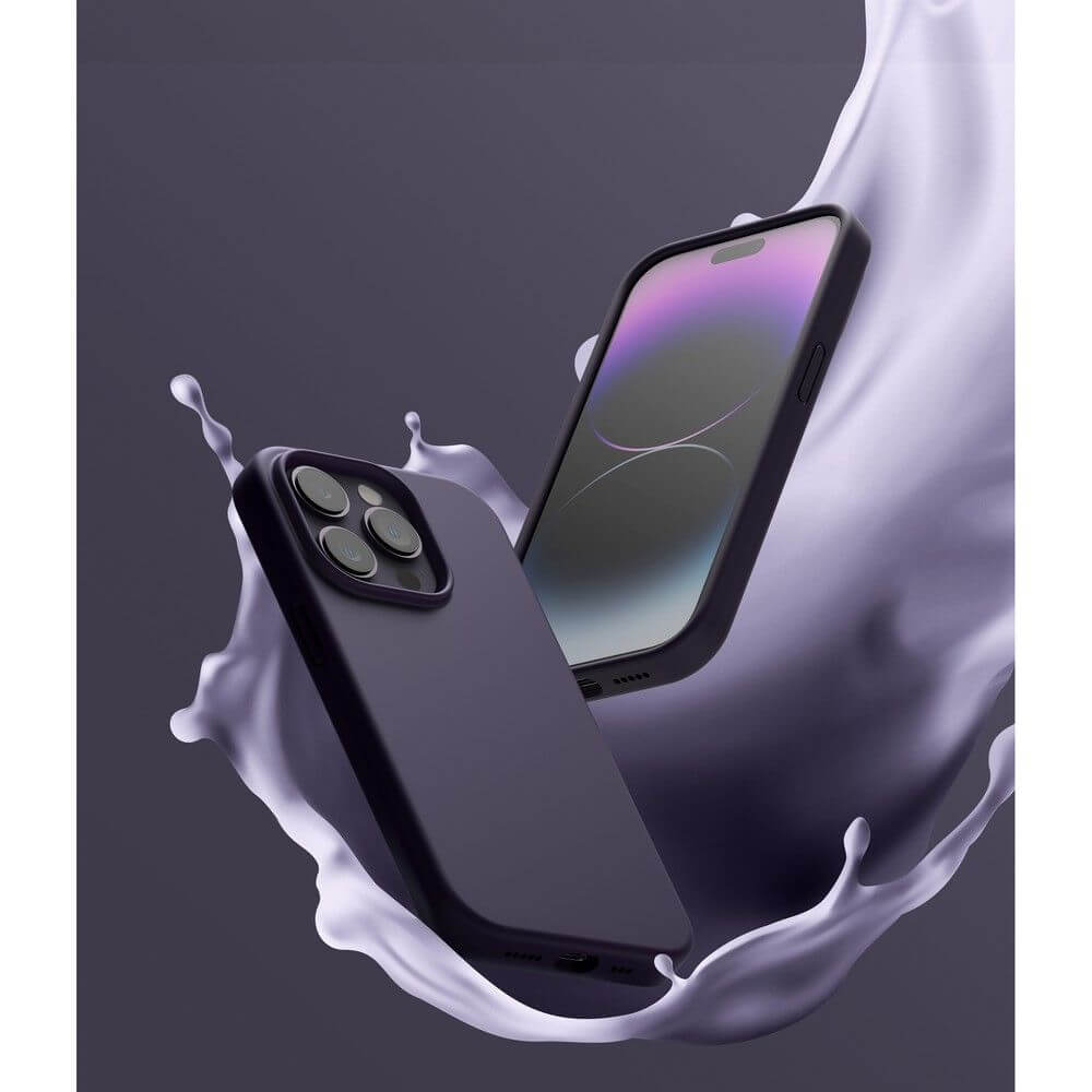 Силиконов Калъф за iPhone 14 Pro Max, Ringke Silicone Case, Тъмно Лилав (4)