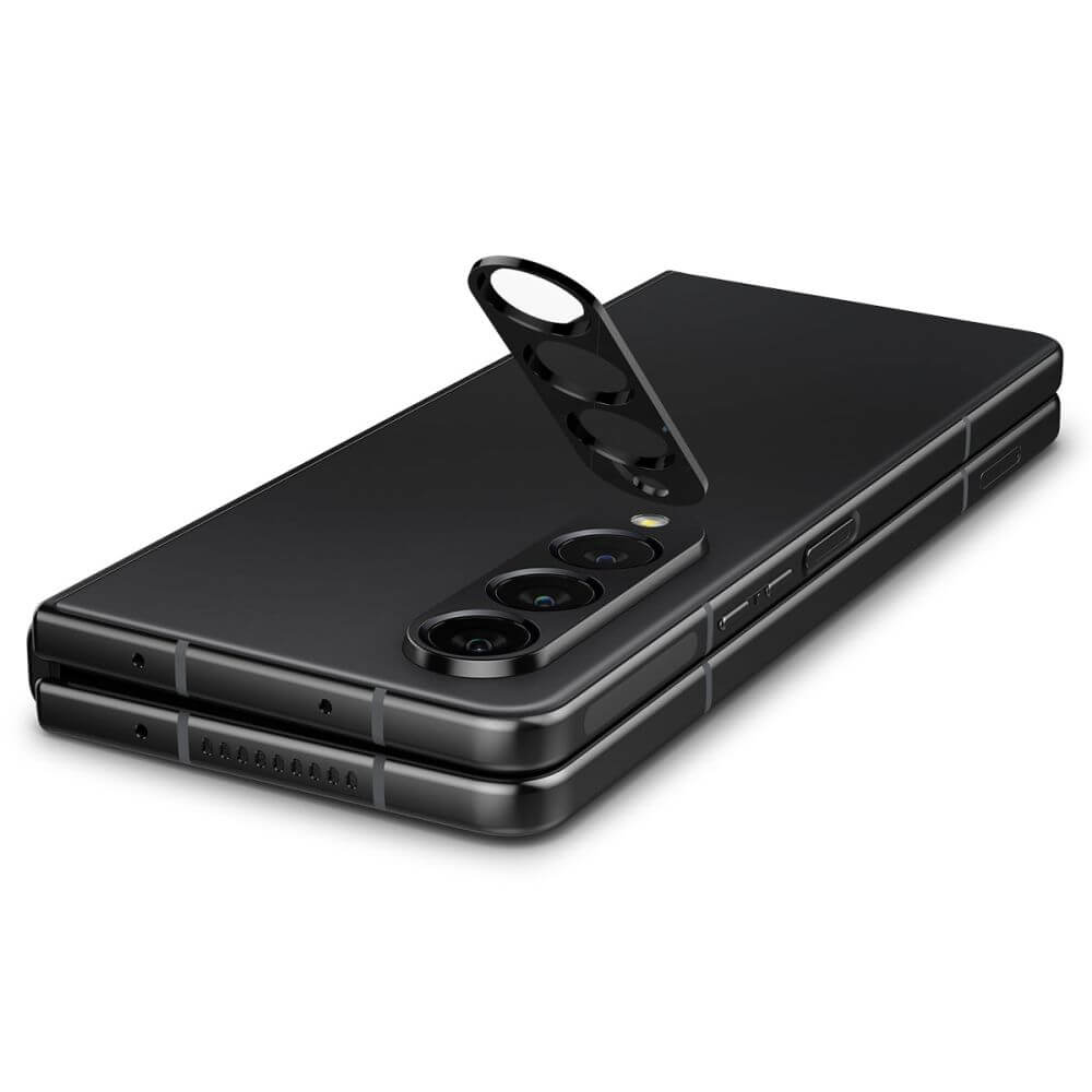 Стъклен Протектор за Камерата на Samsung Z Fold 4, Spigen EZ Fit Optik Pro Glass tR 2бр., Черен (5)