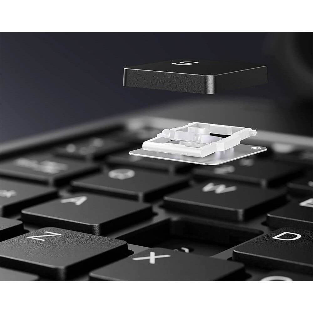 Калъф с Клавиатура за Samsung Tab S8 Plus/ S7 Plus/ S7 FE, Infiland Keyboard Case, Черен (5)