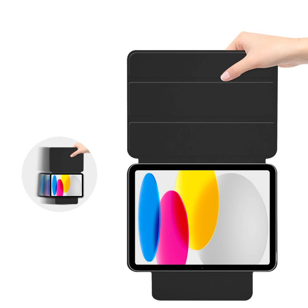 Магнитен Калъф за iPad 11th 2025/ 10th 2022, Tech-Protect MagFold Case, Черен (5)