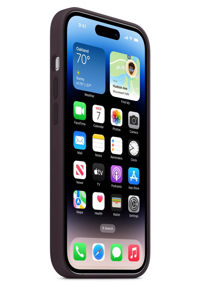 Оригинален Силиконов Калъф за iPhone 14 Pro, Silicone Magsafe Case MPTK3ZM/A, Тъмно Лилав (5)