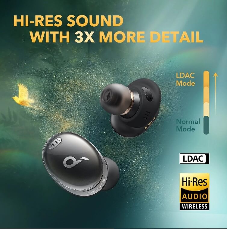 Безжични Слушалки, Anker Soundcore Liberty 3 Pro Bluetooth, Черен (7)
