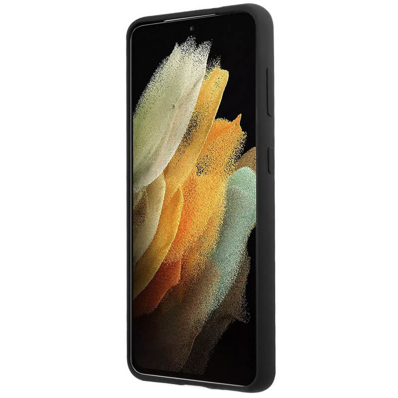 Луксозен Калъф за Samsung S21 Ultra, Mercedes Silicone Case, Черен (3)