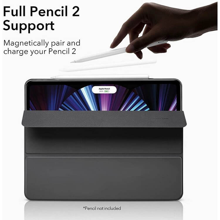 Тънък Калъф за iPad Pro 11, ESR Rebound Magnetic Case, Черен (3)