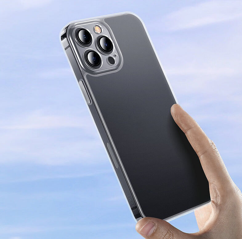 Тънък Матов Калъф за iPhone 13 Pro Max, Baseus Frosted Case, Прозрачен (3)