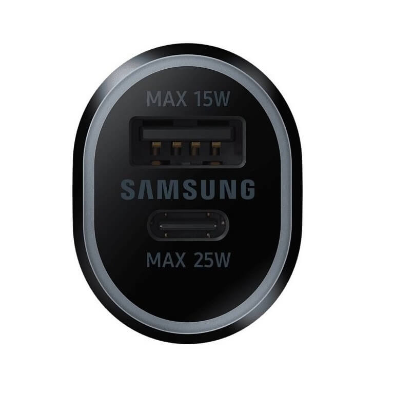 Оригинално Двойно Зарядно за Кола Samsung 25+15W 12v EP-L4020, Черен (2)