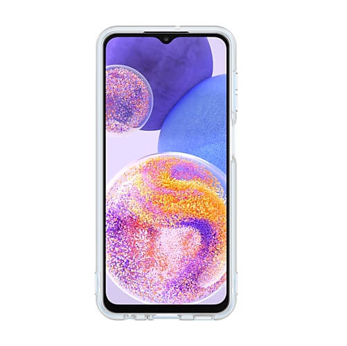 Оригинален Силиконов Калъф за Samsung A23, Soft Clear Cover Case EF-QA235TTE, Прозрачен (2)