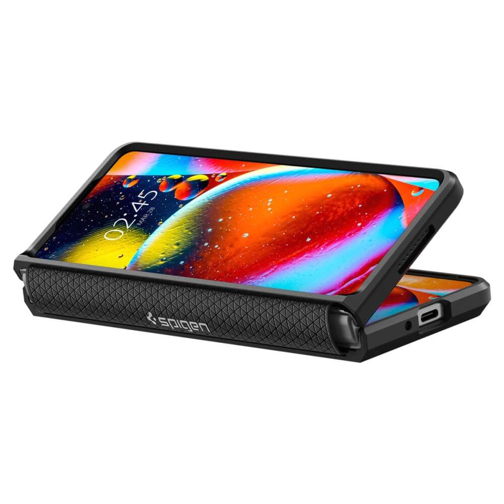 Калъф с Предпазител за Сгъвката на Samsung Z Fold 4, Spigen Tough Armor Case, Черен (4)
