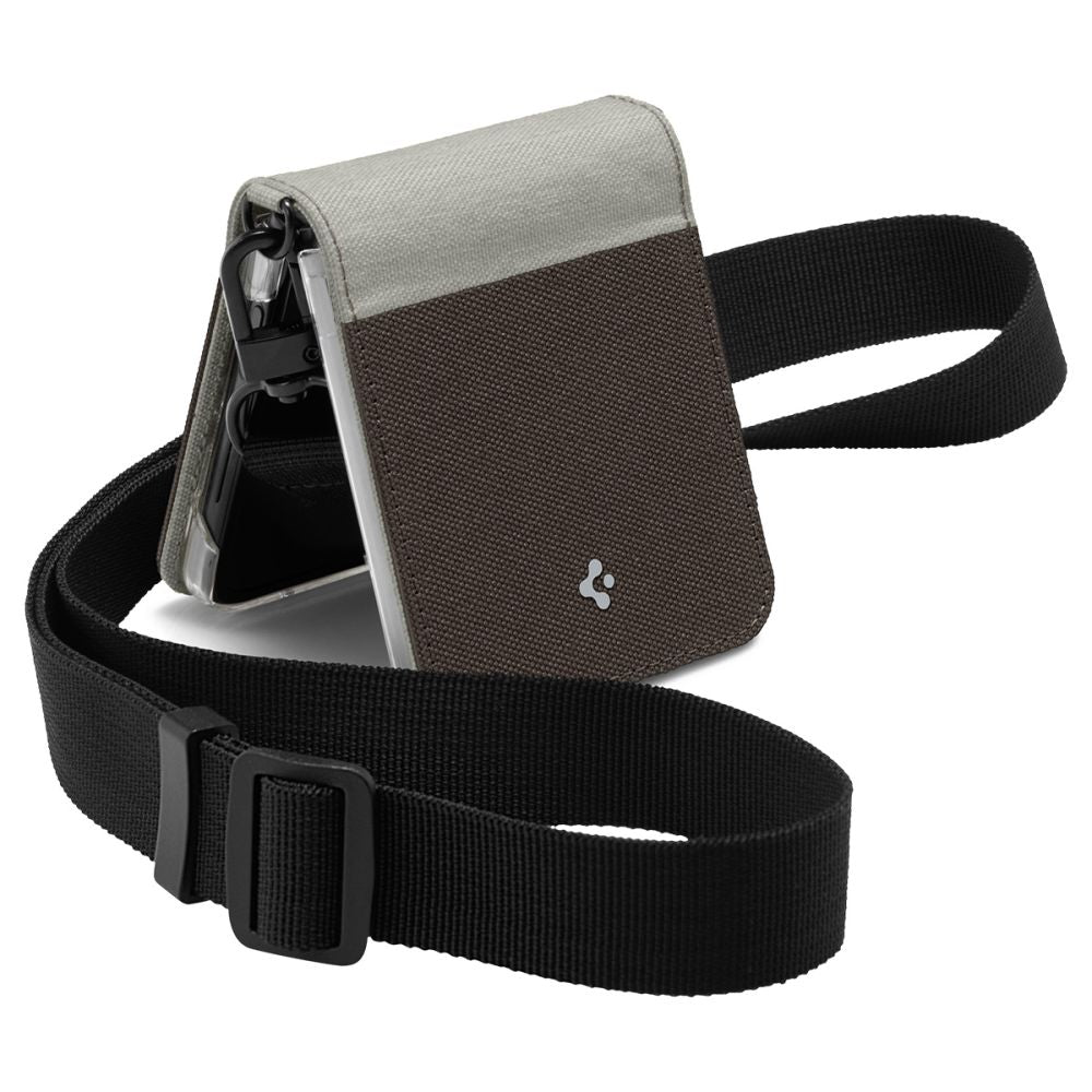 Калъф с Каишка за Samsung Z Flip 4, Spigen Compoty Case, Сив (2)
