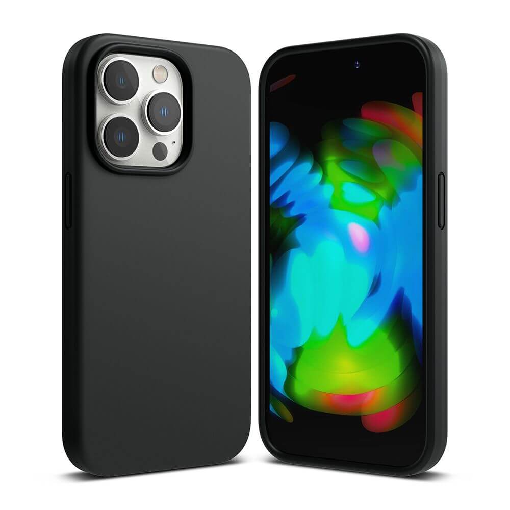 Силиконов Калъф за iPhone 14 Pro, Ringke Silicone Case, Черен (2)