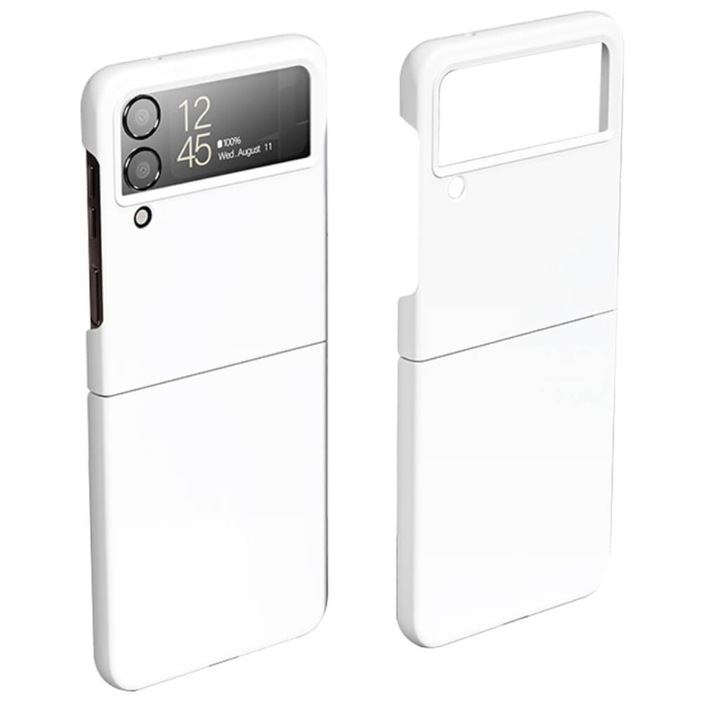 Матов Калъф за Samsung Galaxy Z Flip 4, GKK Thin PC Case, Бял