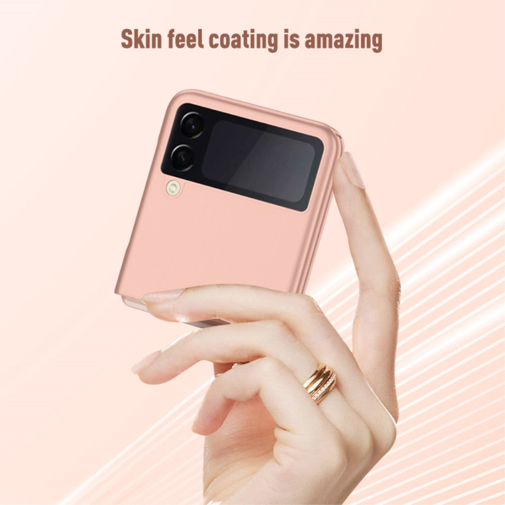 Матов Калъф за Samsung Galaxy Z Flip 4, GKK Thin PC Case, Розов (5)