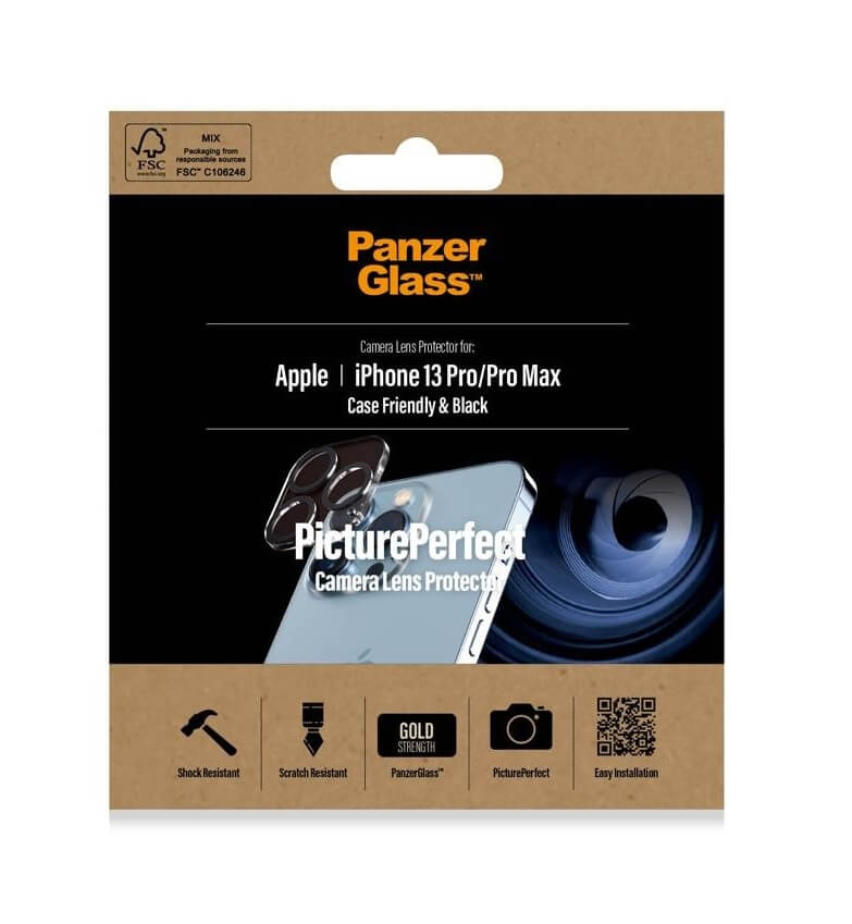 Протектор за Камерата на iPhone 13 Pro Max, PanzerGlass Cam Glass, Прозрачен (2)
