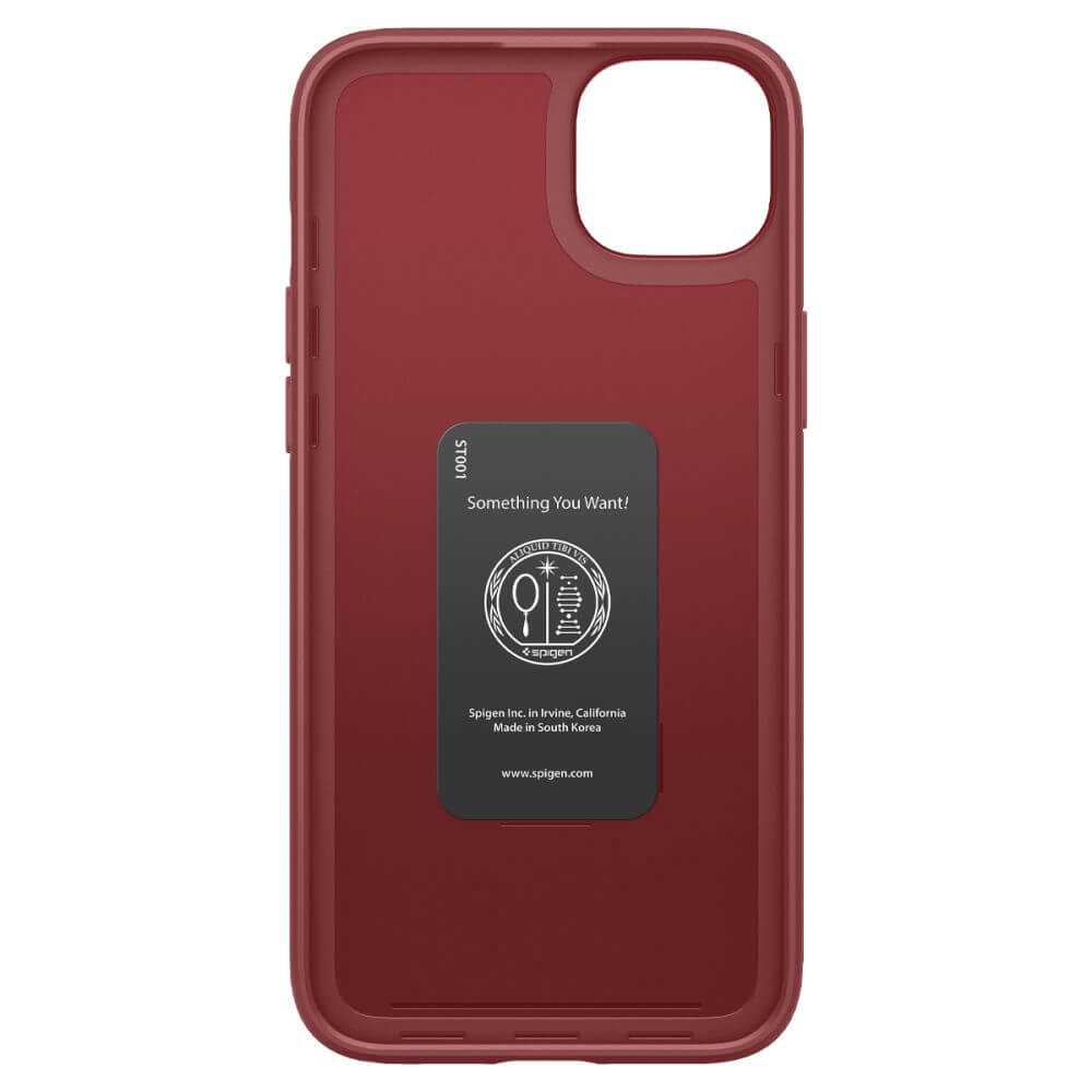 Противоударен Калъф за iPhone 14, Spigen Thin Fit Case, Червен (8)