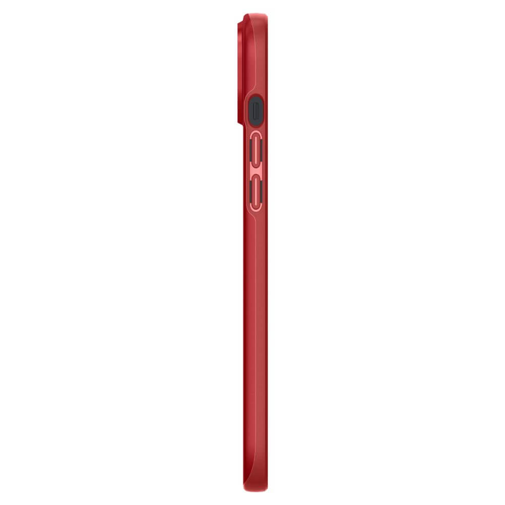 Противоударен Калъф за iPhone 14, Spigen Thin Fit Case, Червен (4)