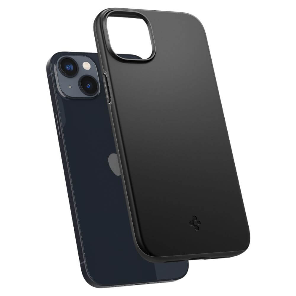 Противоударен Калъф за iPhone 14 Plus, Spigen Thin Fit Case, Черен (7)
