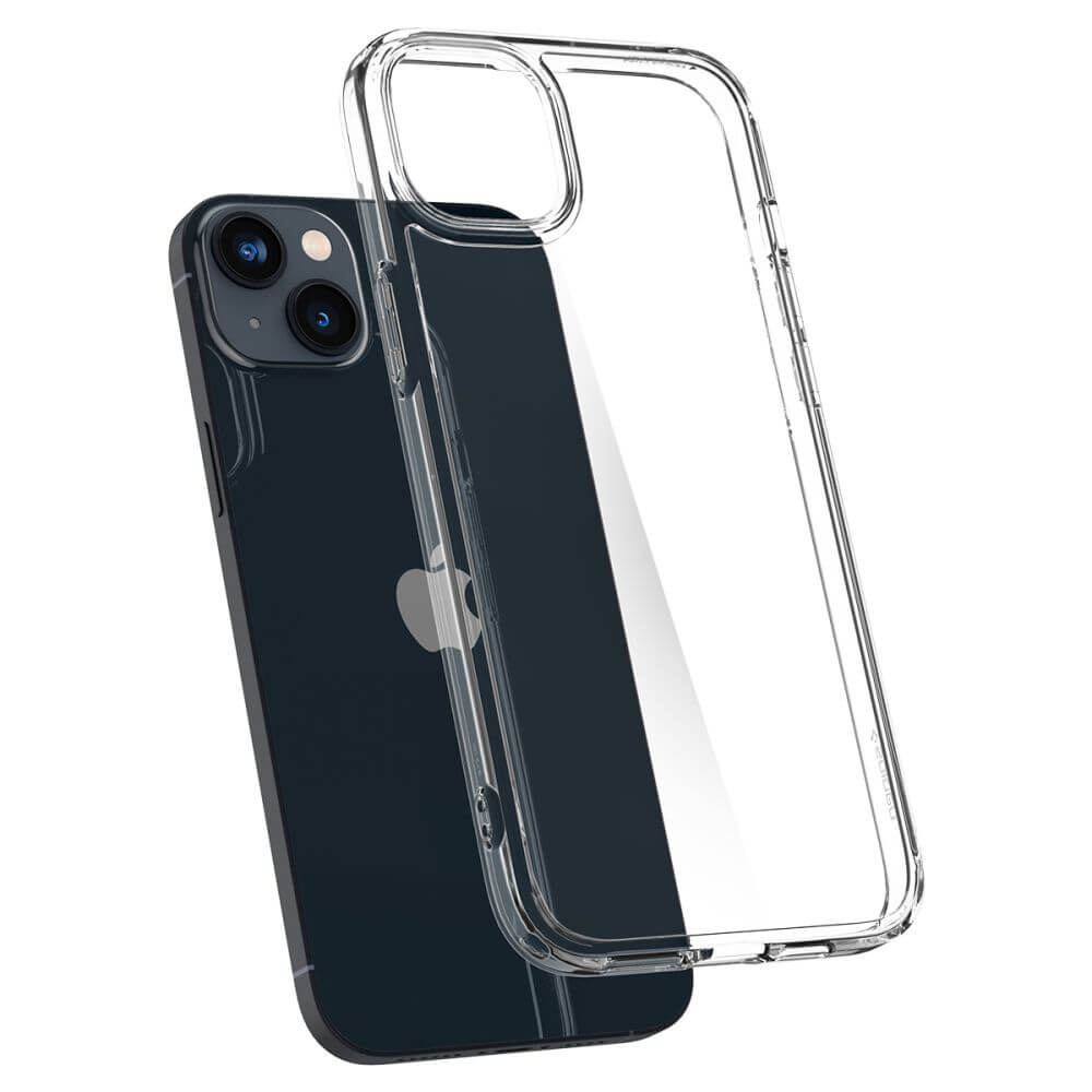 Противоударен Калъф за iPhone 14, Spigen Ultra Hybrid Case, Прозрачен (5)