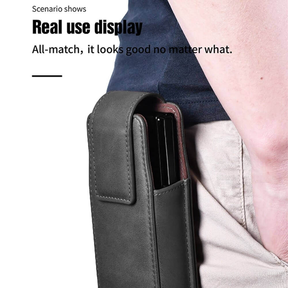 Калъф-Джоб за Колан за Samsung Z Fold, Puloka Waist Case, Черен (3)