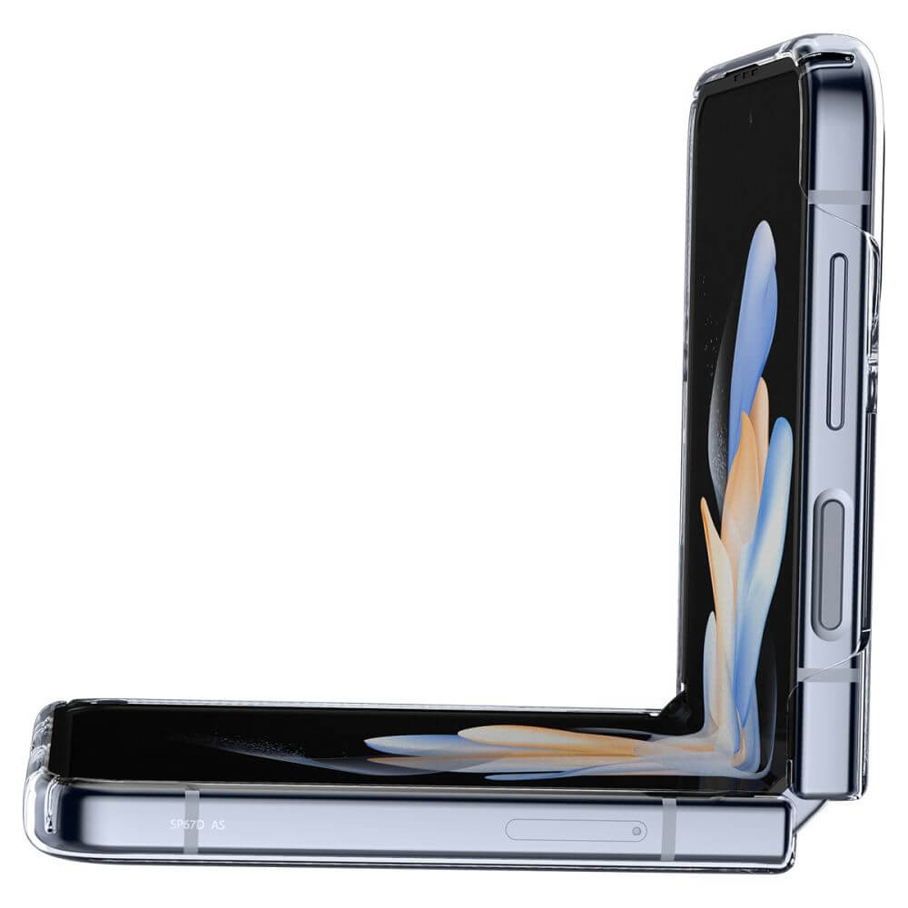 Тънък Матов Калъф за Samsung Z Flip 4, Spigen AirSkin Case, Прозрачен (5)