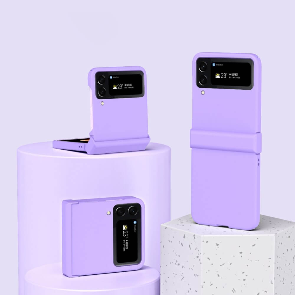 Калъф с Предпазител за Samsung Galaxy Z Flip 4, GKK Hinge Case, Лилав (3)