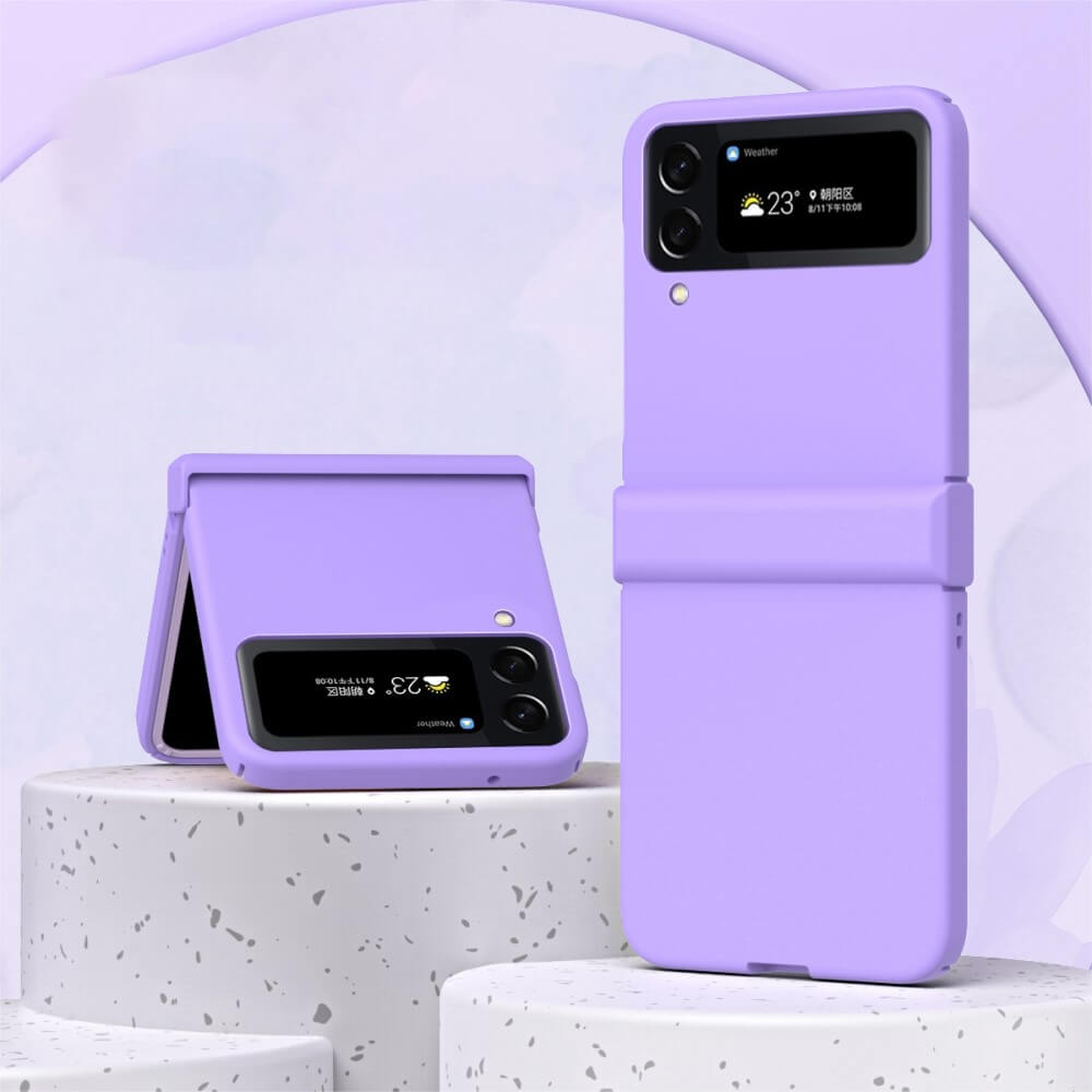 Калъф с Предпазител за Samsung Galaxy Z Flip 4, GKK Hinge Case, Лилав (4)