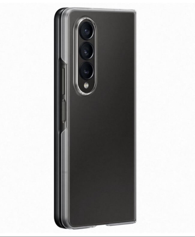 Оригинален Калъф за Samsung Z Fold 4 Clear Edge Cover Case EF-QF936CTE, Прозрачен