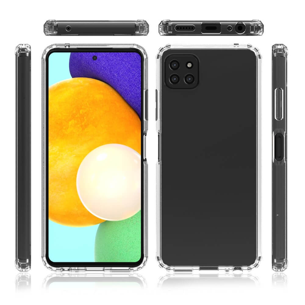 Противоударен Калъф за Samsung A22 5G, Hybrid Clear Case, Прозрачен (6)