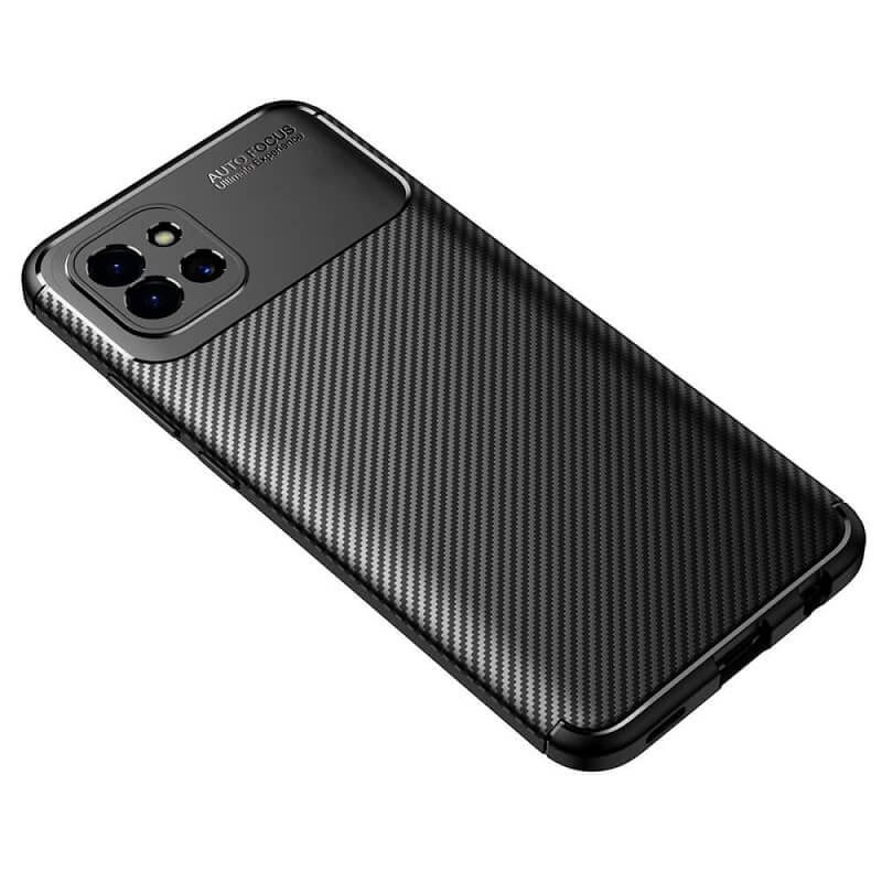 Силиконов Калъф за Xiaomi Redmi 9A, New Carbon Case, Черен (2)