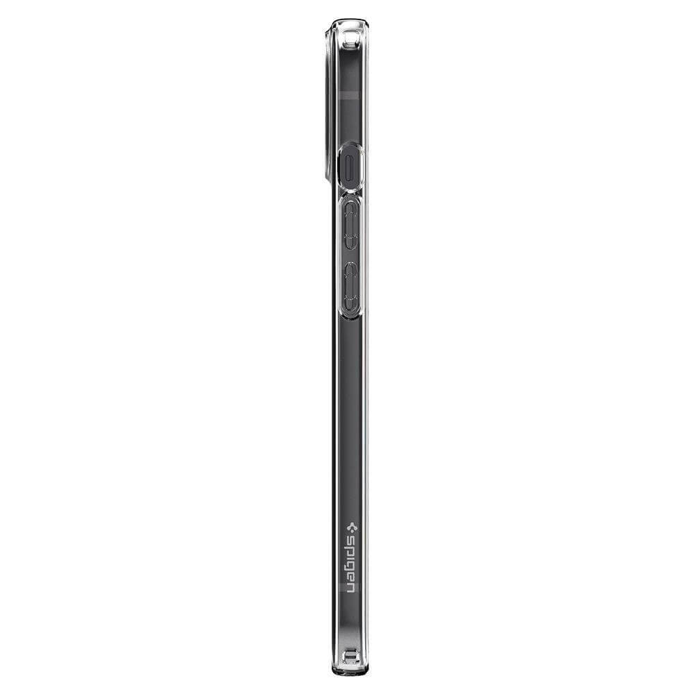 Противоударен Силиконов Калъф за iPhone 14, Spigen Liquid Crystal Case, Прозрачен (7)