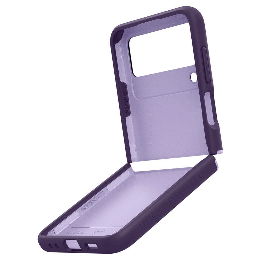 Противоударен Калъф за Samsung Z Flip 4, Spigen Caseology Nano Pop, Лилав (9)