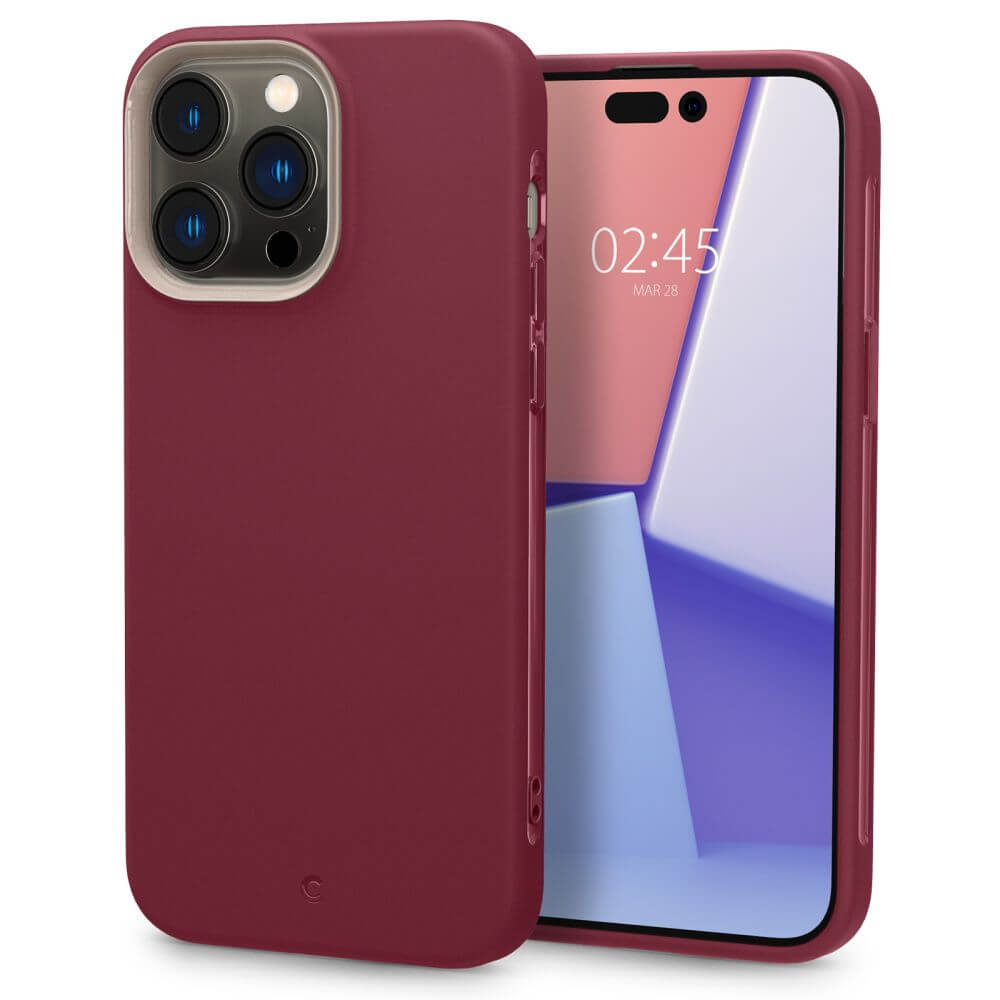 Magsafe Силиконов Калъф за iPhone 14 Pro, Spigen Cyrill Ultra Color Case, Червен