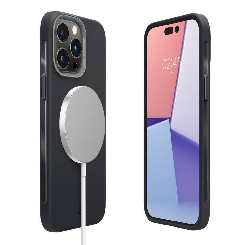 Magsafe Силиконов Калъф за iPhone 14 Pro, Spigen Cyrill Ultra Color Case, Сив (7)