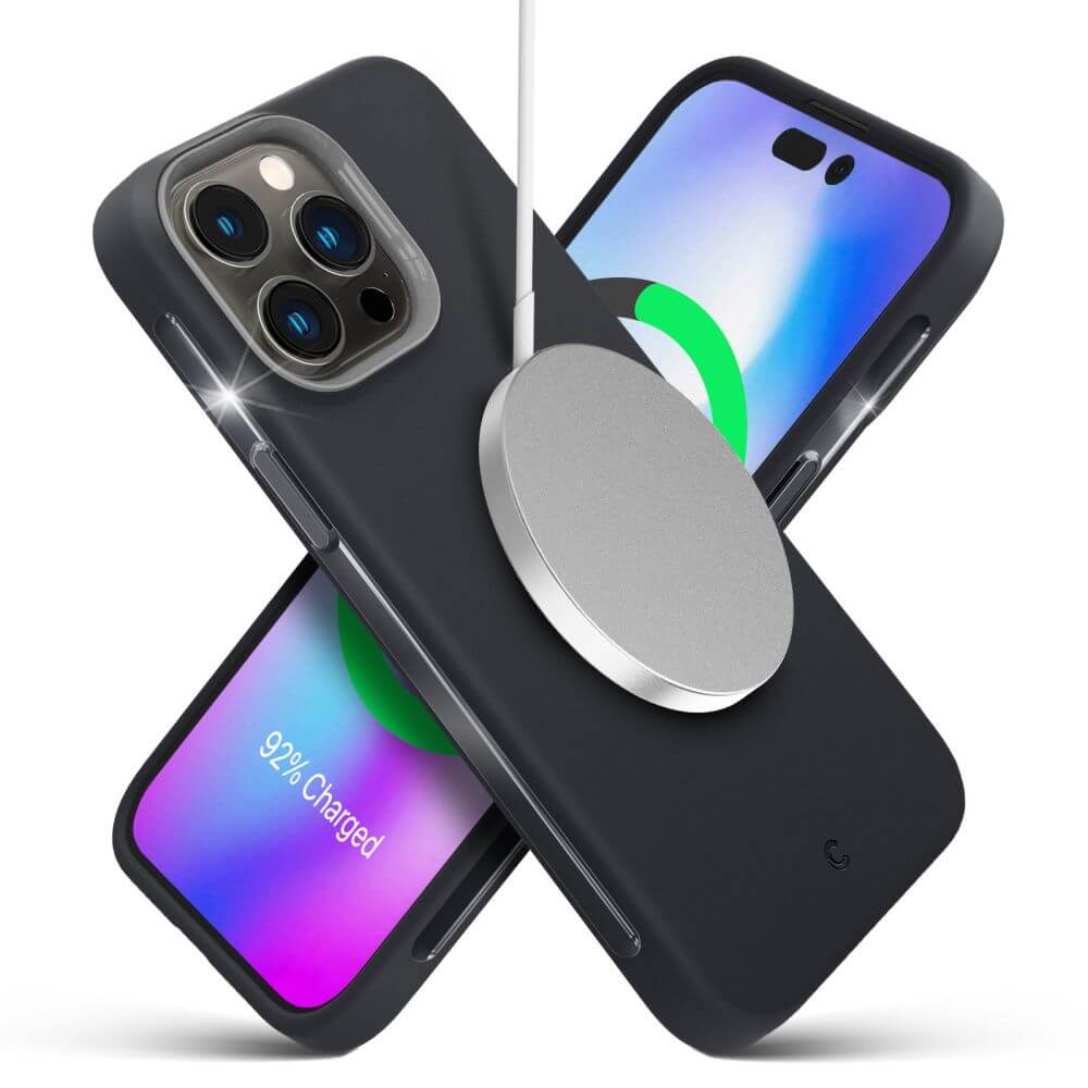 Magsafe Силиконов Калъф за iPhone 14 Pro, Spigen Cyrill Ultra Color Case, Сив (2)