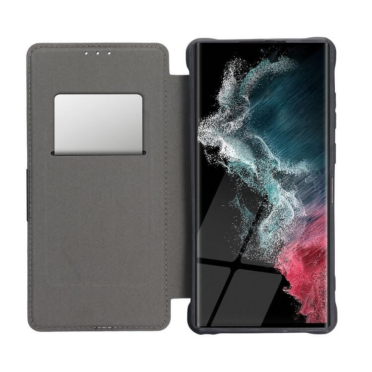 Противоударен Калъф за Samsung S23, Razor Book Case, Черен (5)