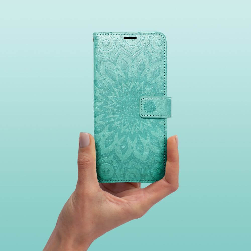 Кожен Калъф за Samsung S23 Plus, Forcell Mezzo Book Case Sun, Зелен (5)
