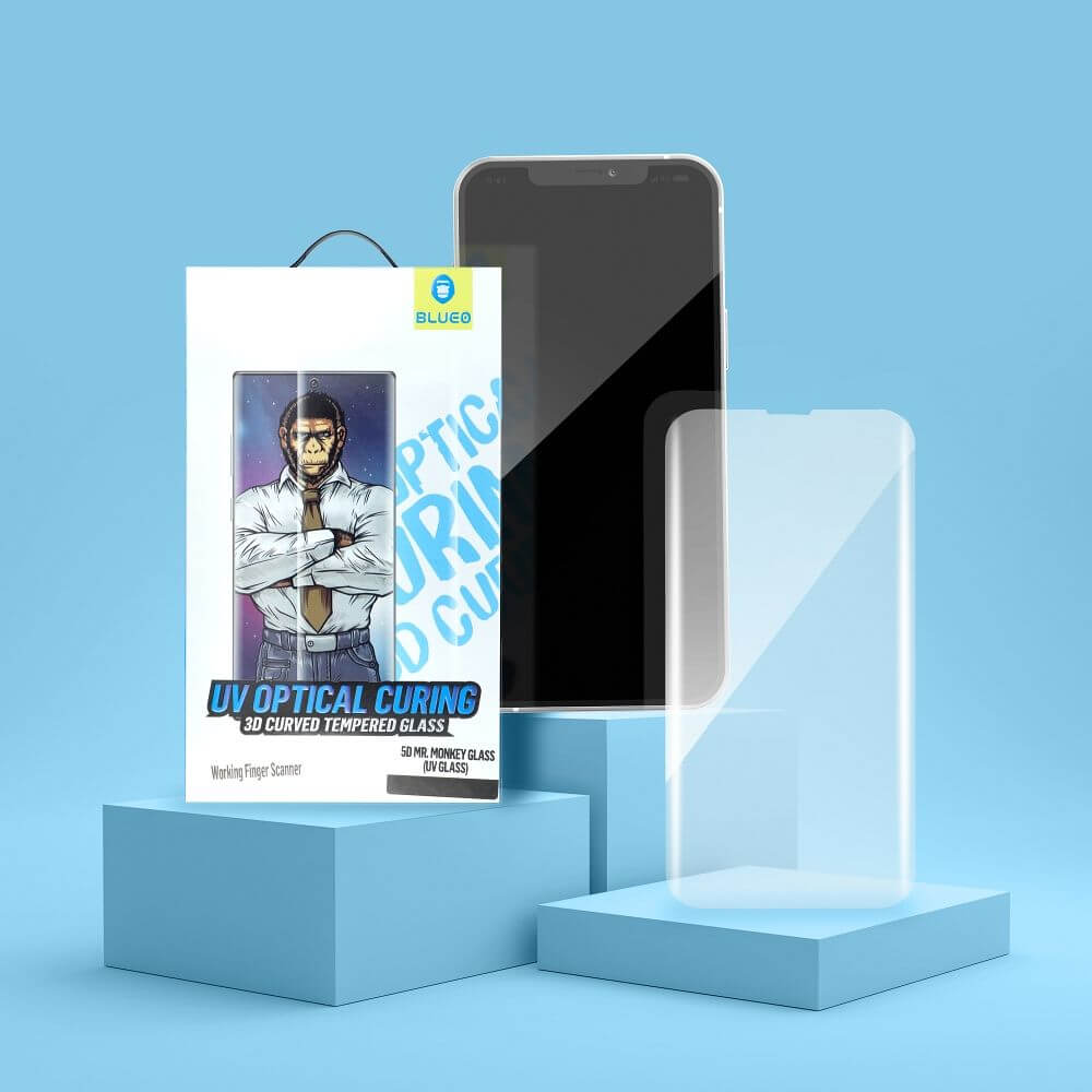 Стъклен Протектор за Samsung S23 Ultra, Blueo UV 5D Glass, Прозрачен (2)