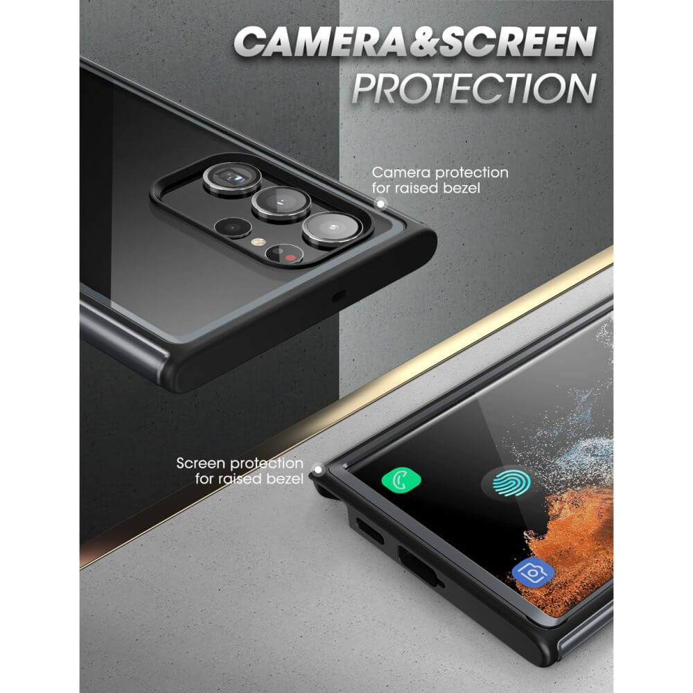 Противоударен Калъф за Samsung S23 Ultra, Supcase Edge XT, Черен (8)