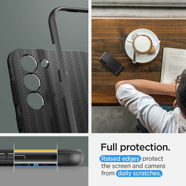 Противоударен Калъф за Samsung S23, Spigen Neo Hybrid Case, Черен (7)